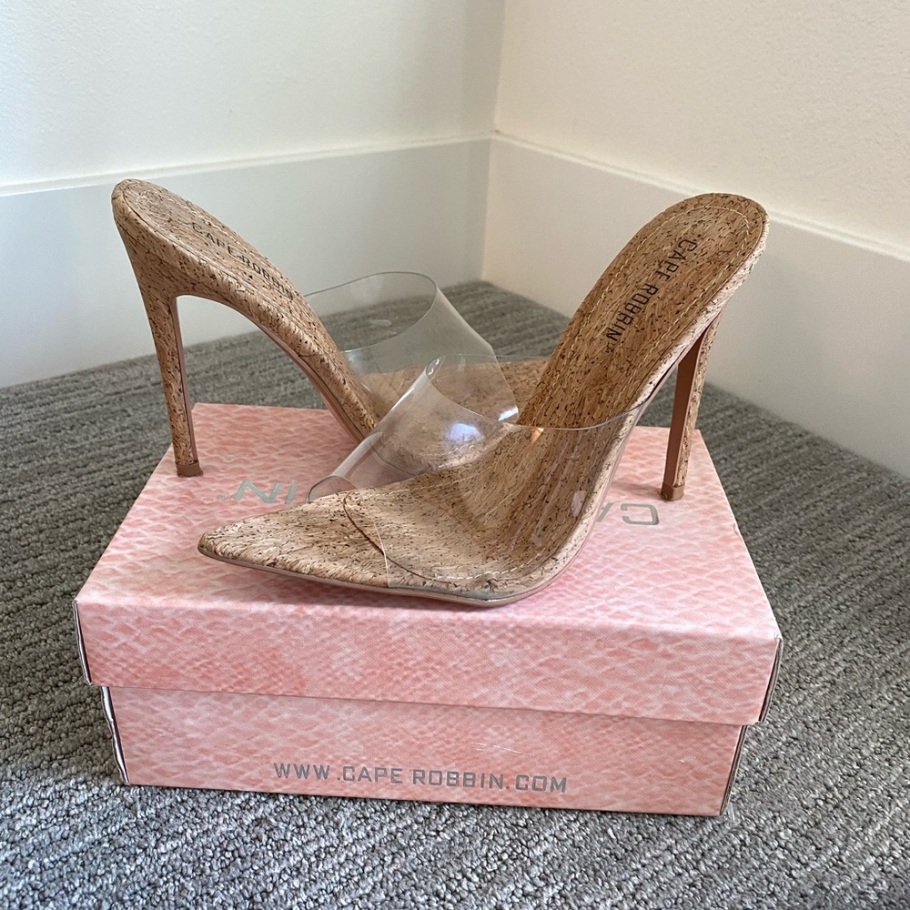 Cape robins clear pvc heels